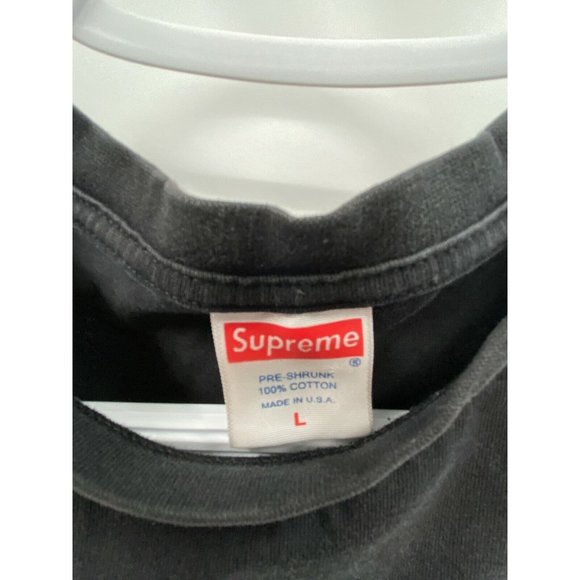 Supreme Brooklyn Store Green Camo Logo Box Black T-shirt Tee Top Women's Sz L - Picture 2 of 10